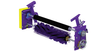 Belt-Driven Brush Cleaner